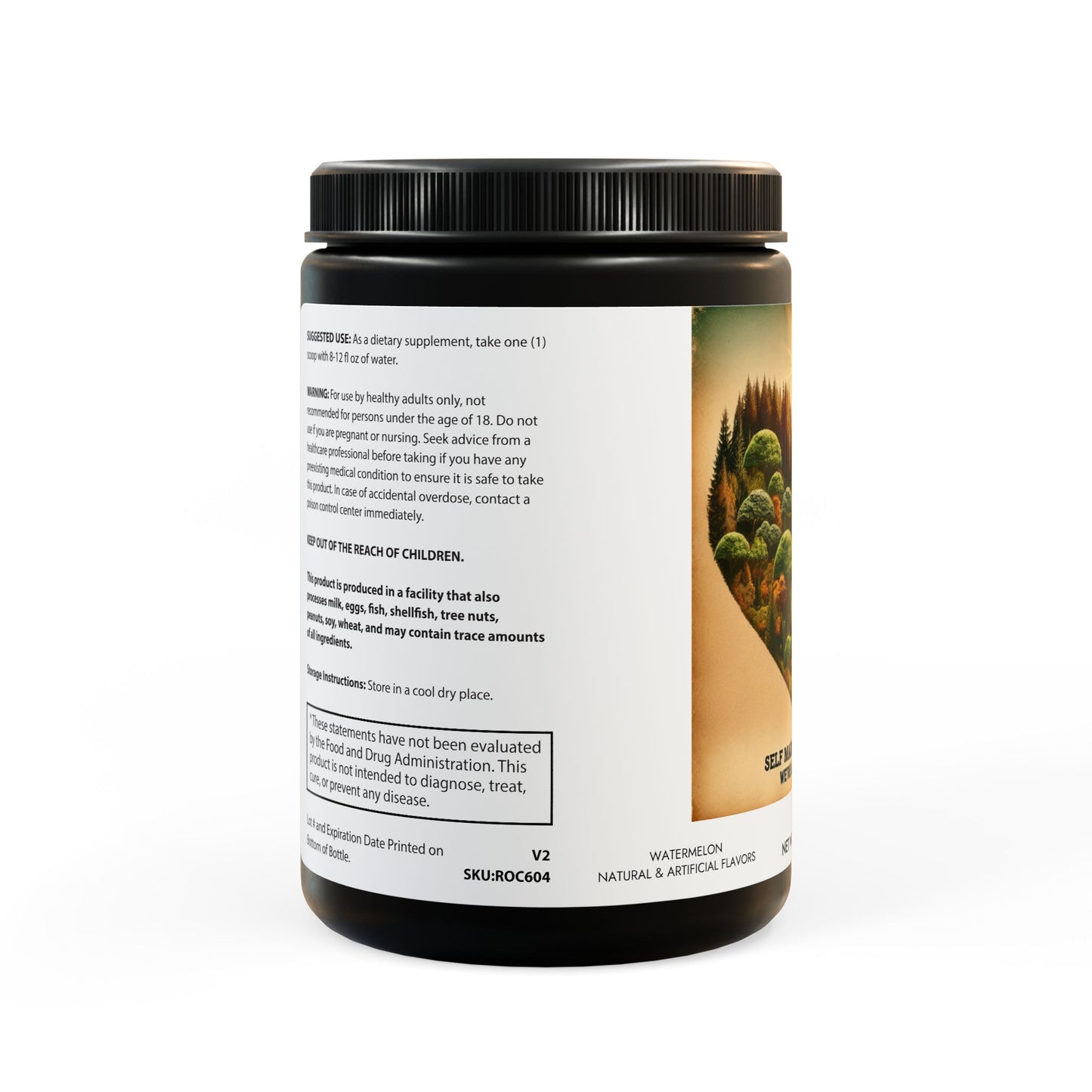 BCAA Supplement, Watermelon (325g, 11.46oz, 45 servings)