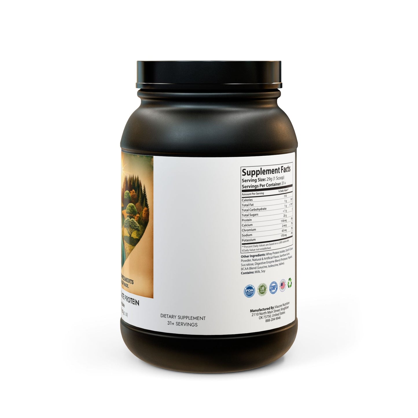Whey Isolate Protein Supplement (907g, 2lb)