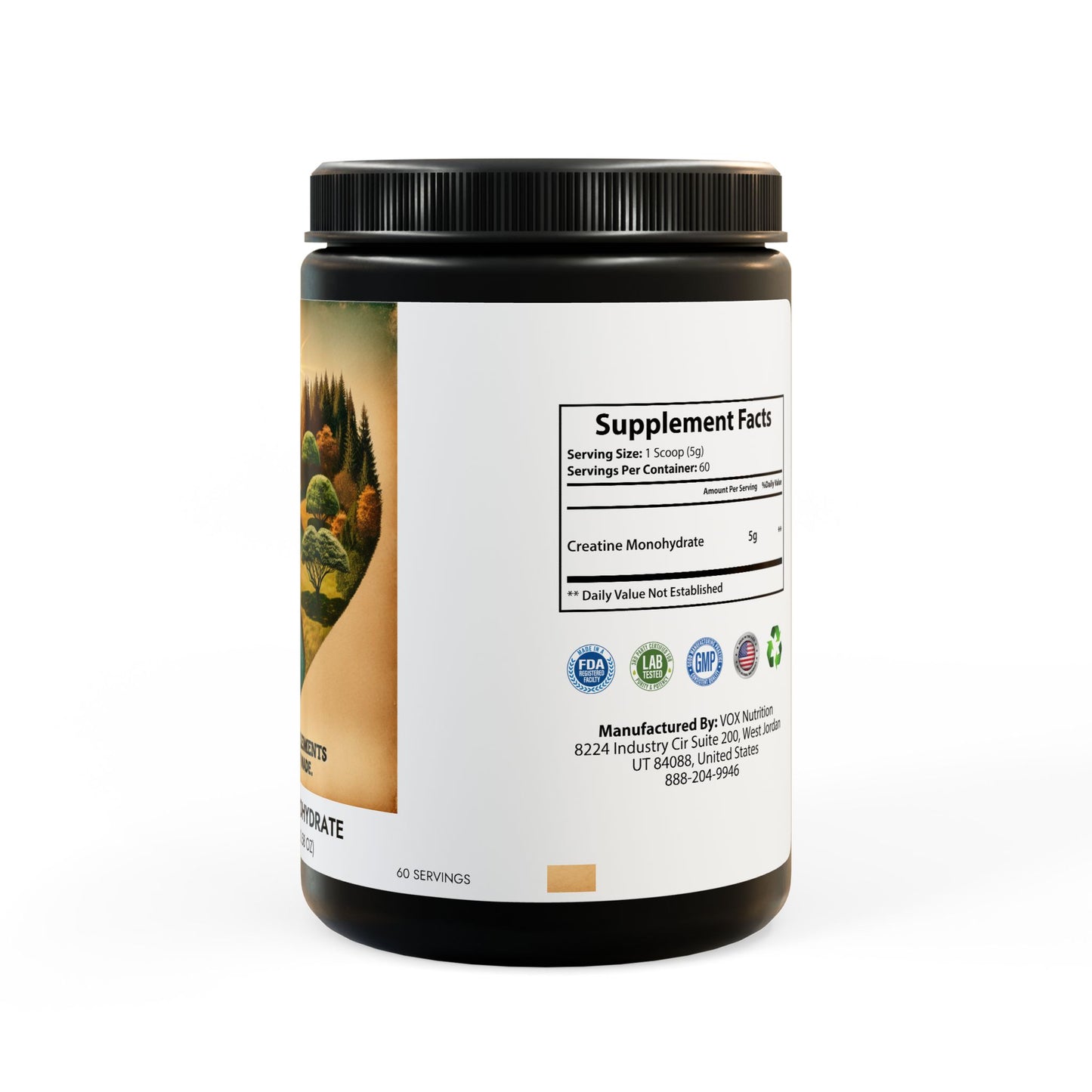 Creatine Monohydrate Supplement (300g, 10.58oz)