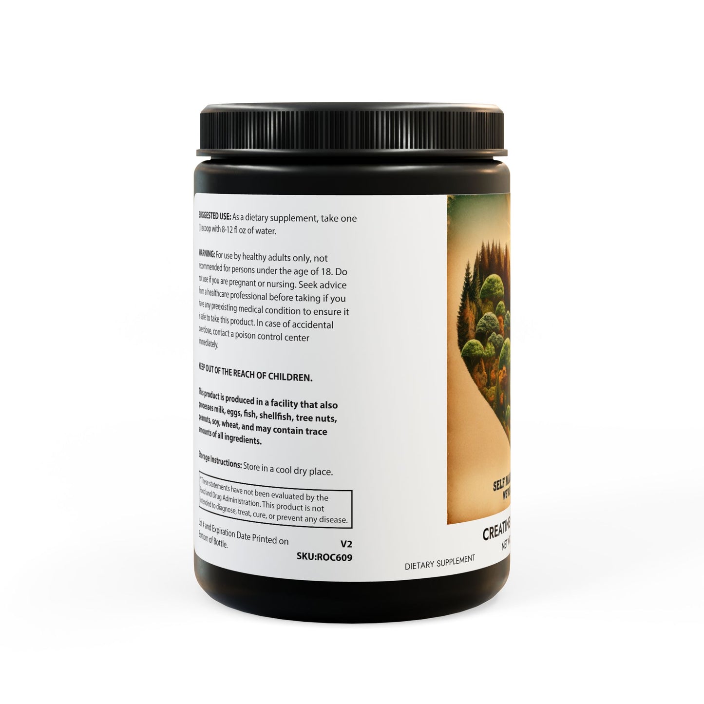 Creatine Monohydrate Supplement (300g, 10.58oz)