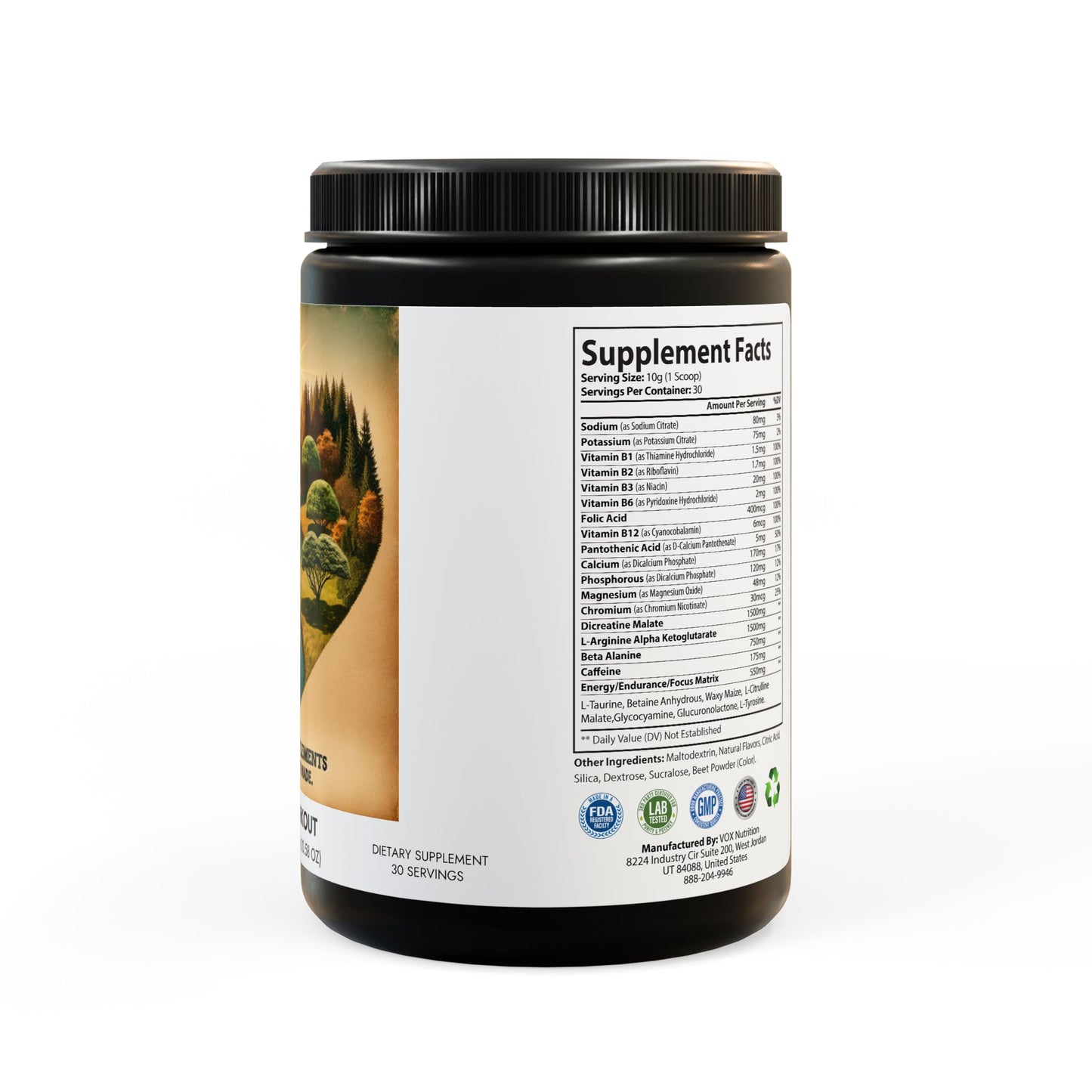 Pre-Workout Supplement, Watermelon (300g, 10.58oz)