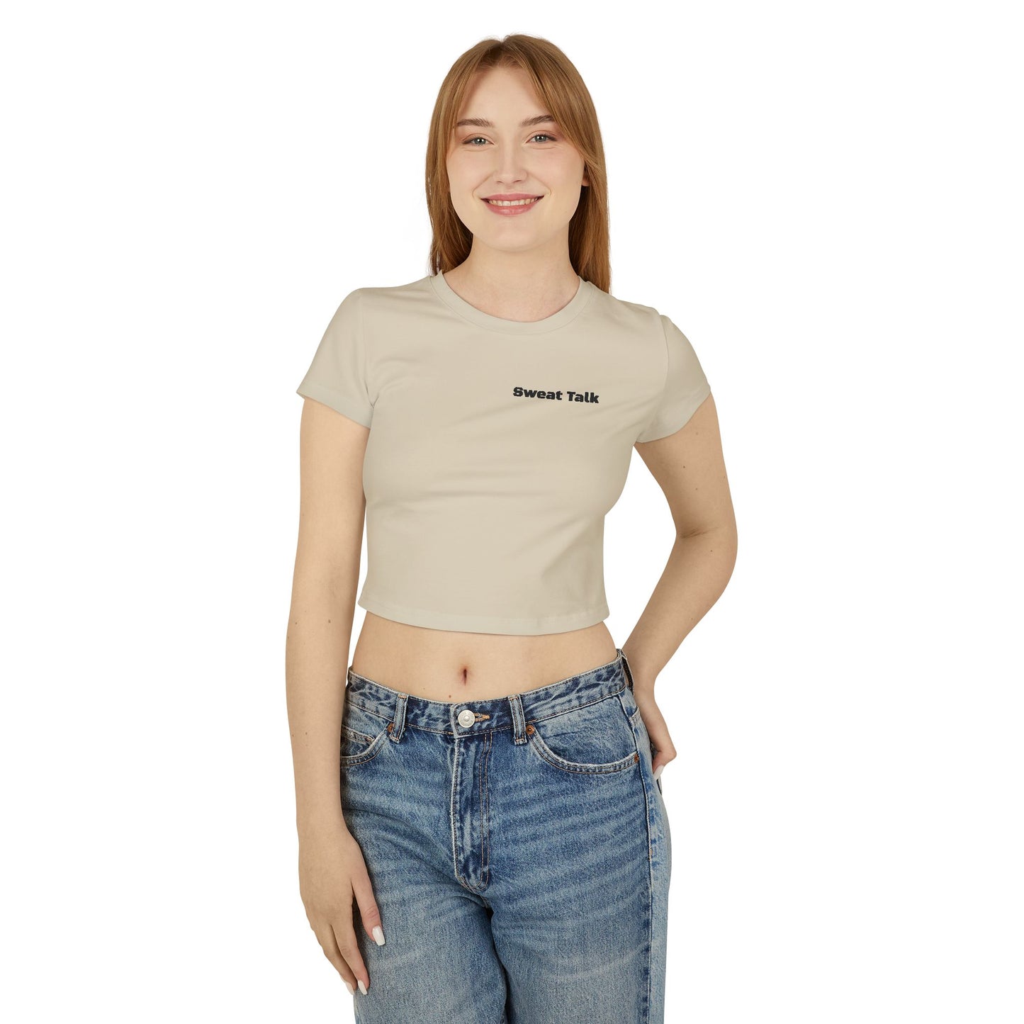 Sweat Talk Women's Baby Tee