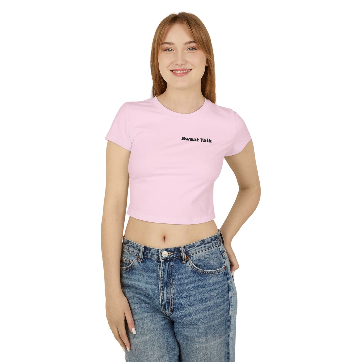 Sweat Talk Women's Baby Tee