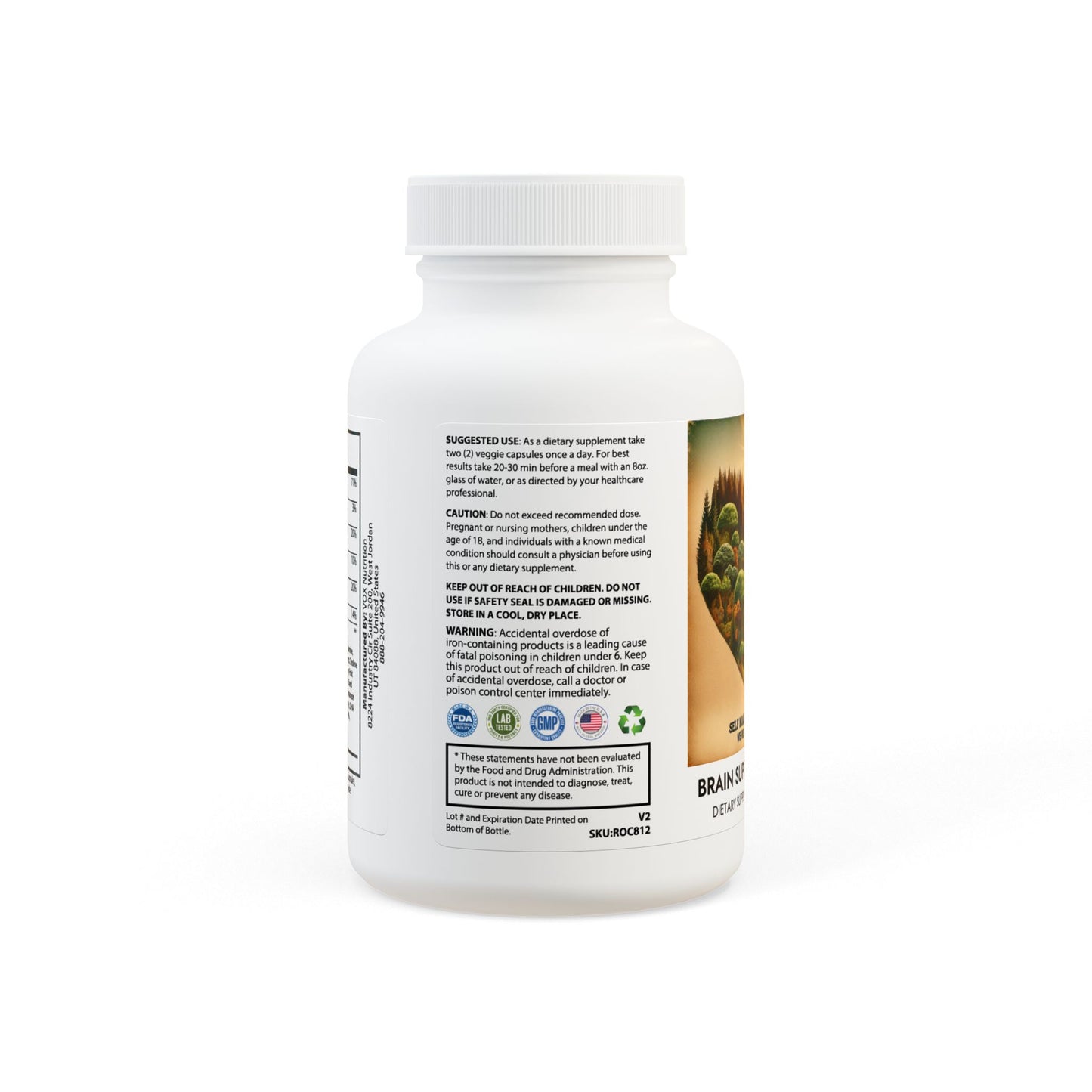 Brain Support Complex Supplement (60 Capsules)