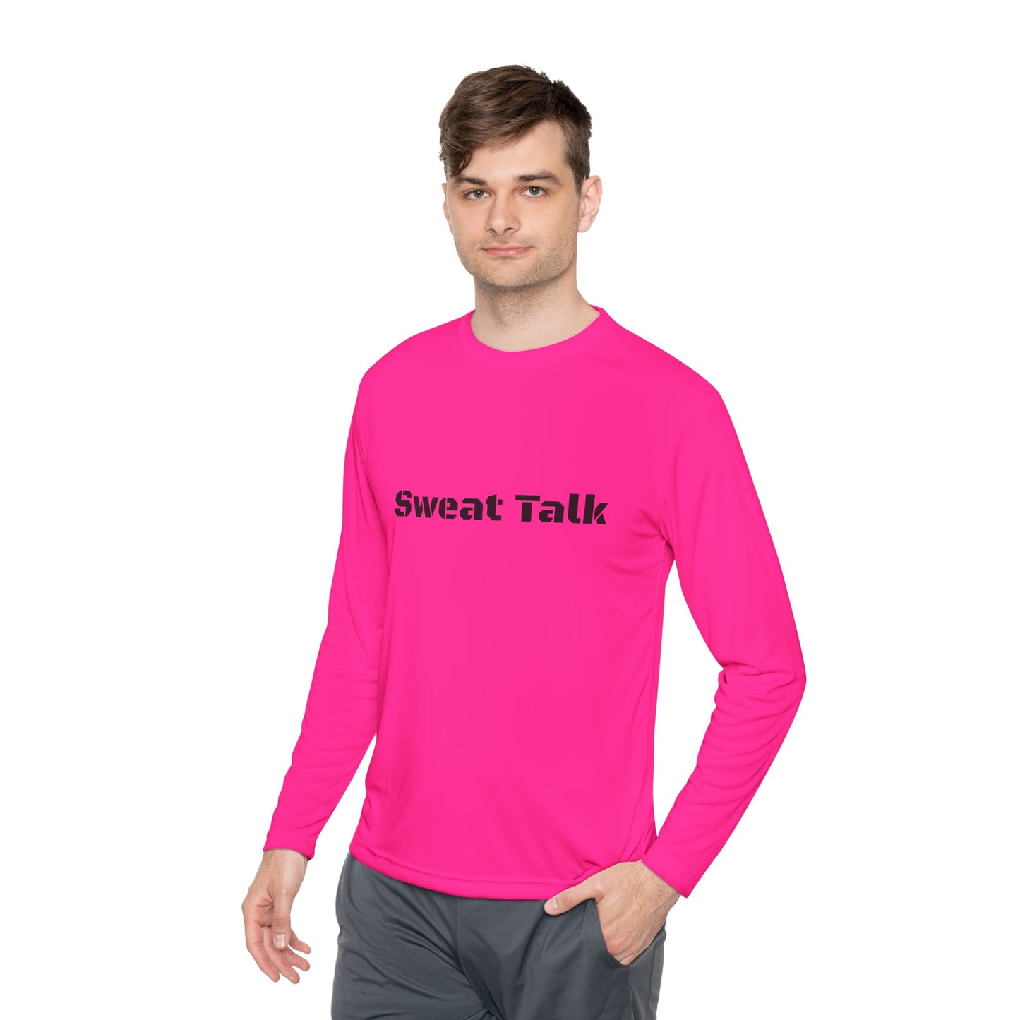 Sweat Talk Unisex Lightweight Long Sleeve Tee
